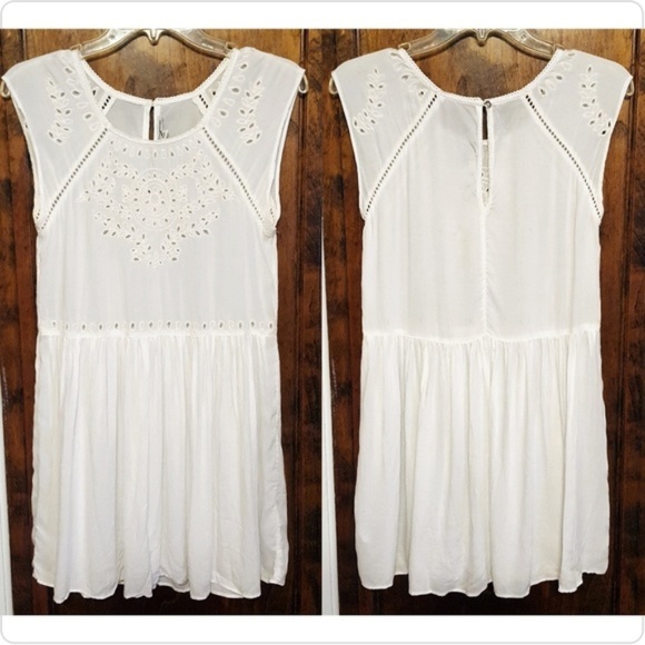 American Eagle Outfitters Other - AEO White Eyelet Lace Cover-up Dress Extra Small